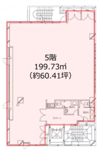 川商ビル5F 間取り図