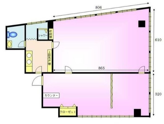 信濃町外苑ビル201 間取り図