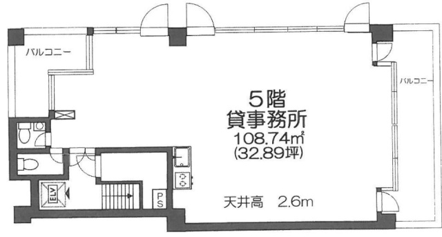 九段富士見ビル5F 間取り図