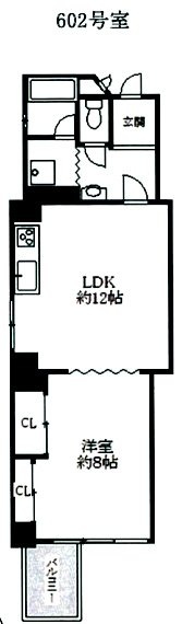 福田ハイツビル602 間取り図