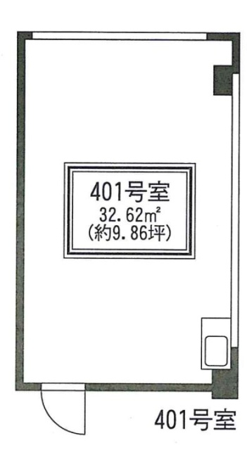 九段下プラレールビル401 間取り図