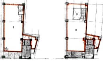大協渋谷ビル1F~2F 間取り図