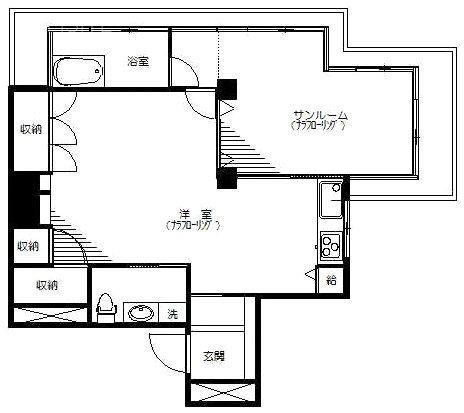 西麻布ハイツ9F 間取り図
