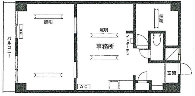 ライオンズマンション関内第2ビル502 間取り図