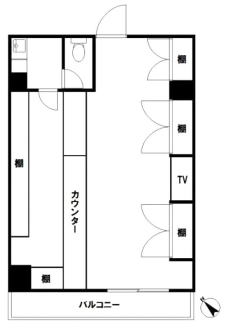 シャンブル15205 間取り図