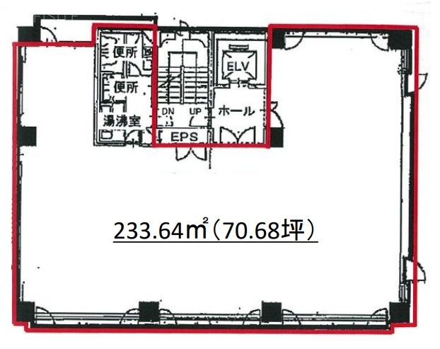 麻布アメレックスビル8F 間取り図