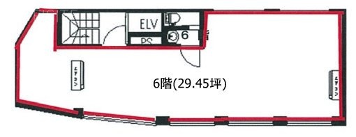 銀座プリンスビル6F 間取り図