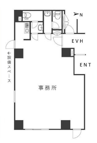 三輪ビル1F 間取り図