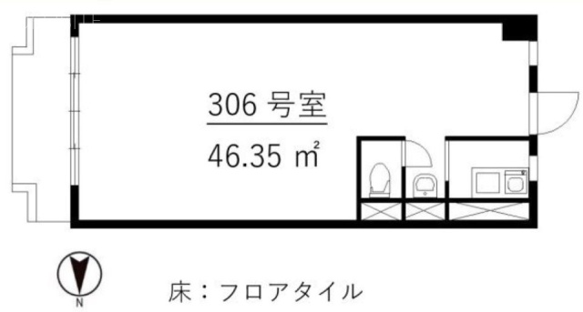 光雲閣306 間取り図