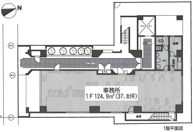 ピエノアーク入船(ナミキ第22)1F 間取り図
