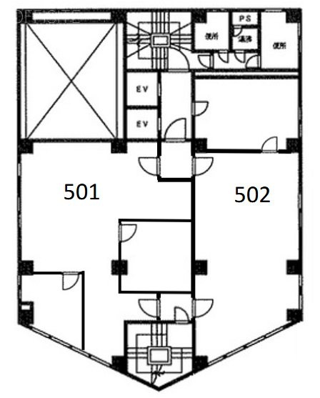 千代田寿ビル501 間取り図
