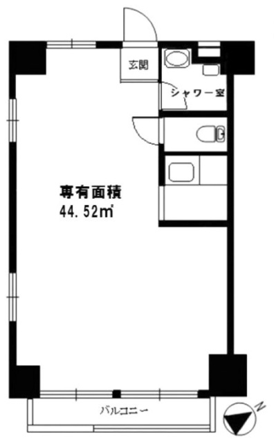 築地武蔵野マンション10F 間取り図