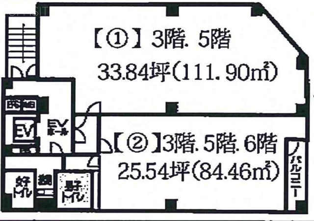 エムアンドエム1ビル1 間取り図