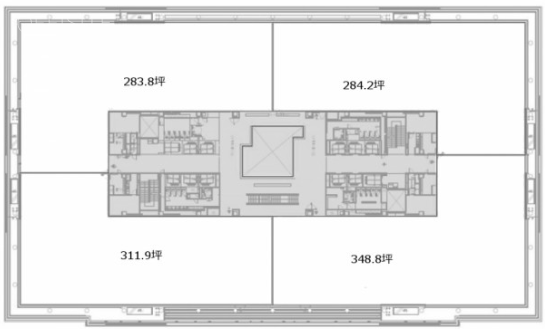 日本ヒューレット・パッカード本社ビル子 間取り図