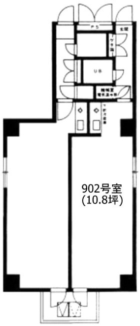 宮下パークビル902 間取り図