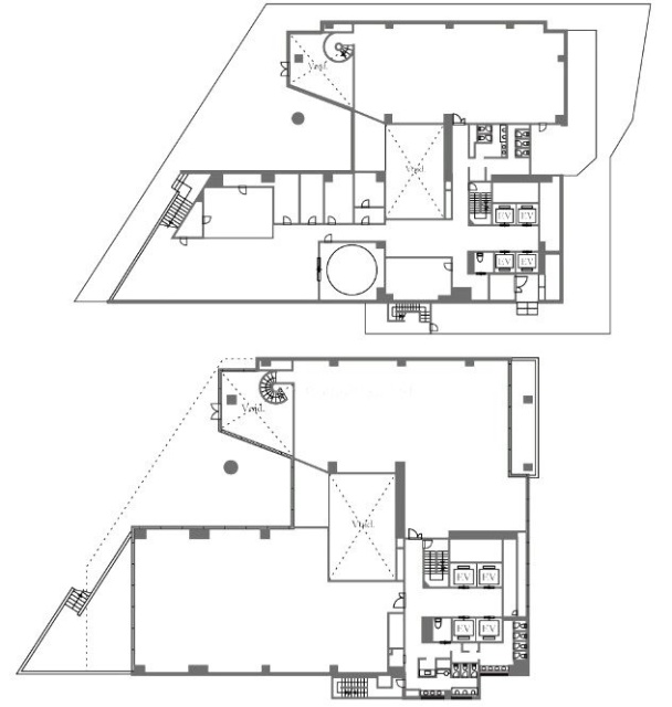 関電不動産渋谷ビル1F～2F 間取り図