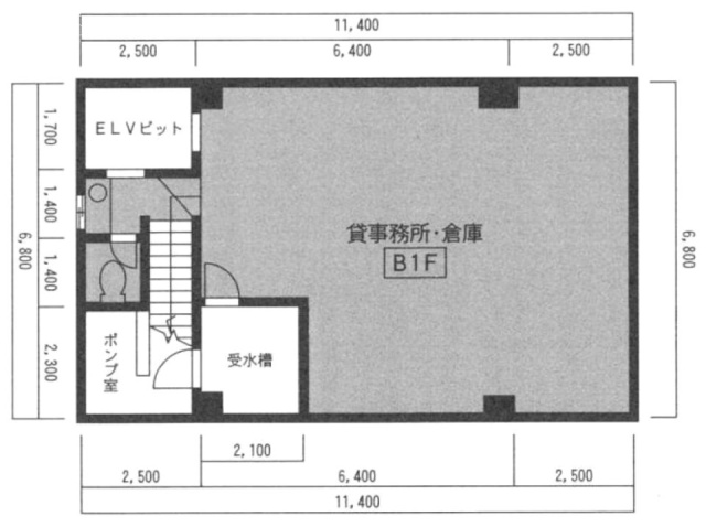 昌栄ビルB1F 間取り図
