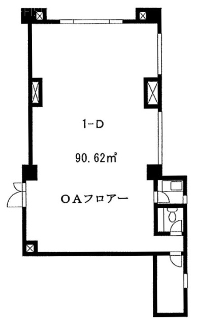 仙台坂オークヒルズビルD 間取り図