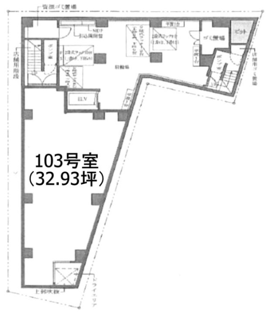 オープンレジデンシア築地103 間取り図