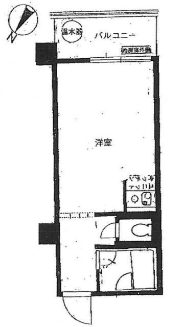 フジタ新富ビル510 間取り図