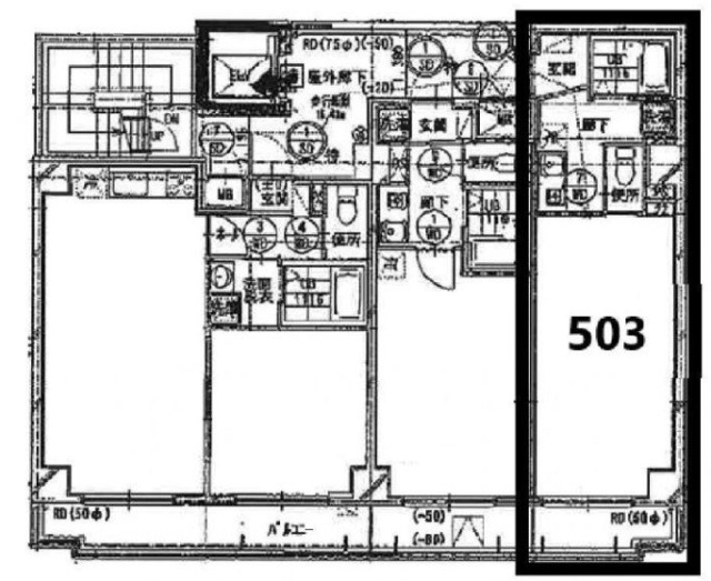COCO GURAN’S MARUBISHI503 間取り図