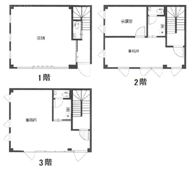 TCCビル1F～3F 間取り図