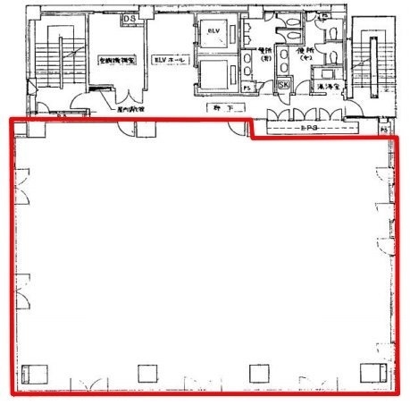MA芝浦ビル6F 間取り図