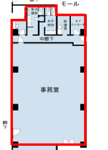 KDX調布ビル1F 間取り図