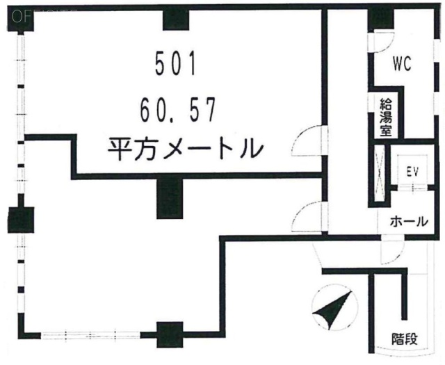 DPM不老町ビル501 間取り図