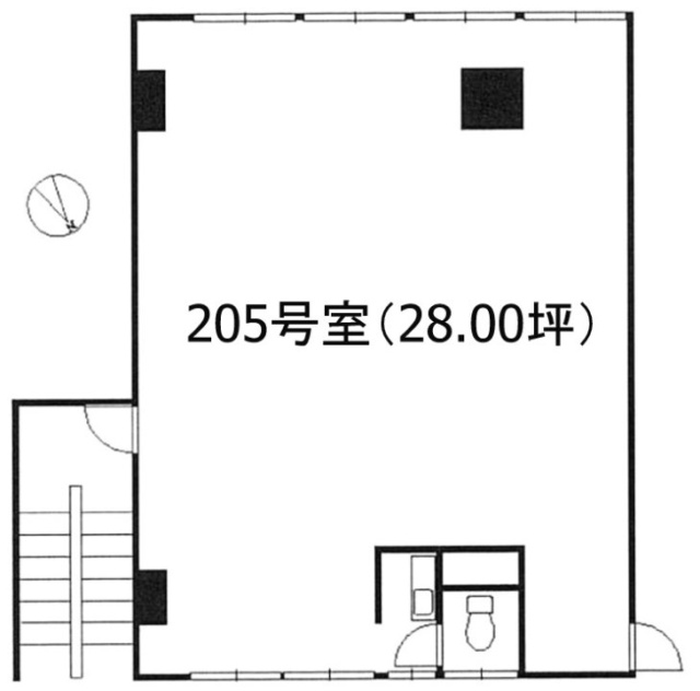 岡本ビル205 間取り図