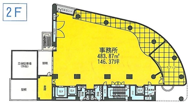 日本橋浜町ビル2F 間取り図