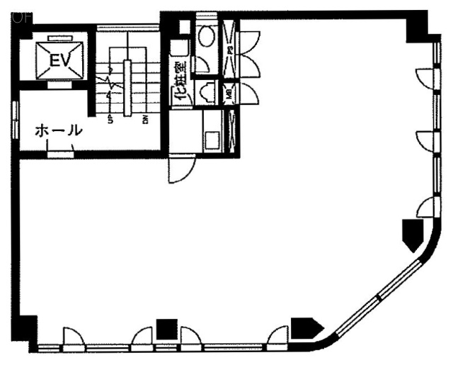 麻布共和ビル4F 間取り図