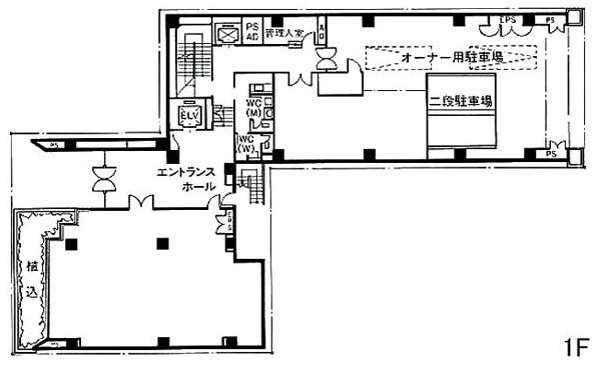 ヤクシビル1F 間取り図