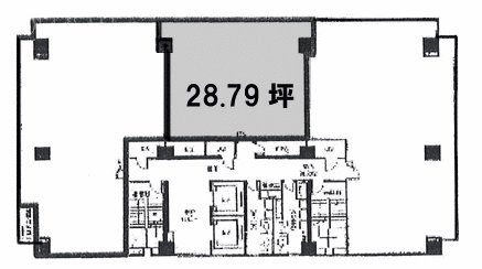 関内トーセイビルⅢ3F 間取り図