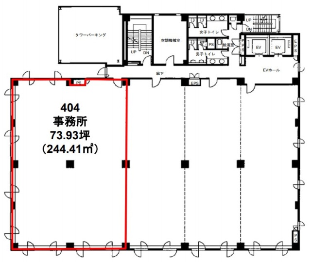 TPR厚木ビル404 間取り図