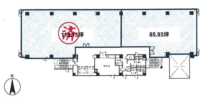 新宿6丁目ビル5F 間取り図