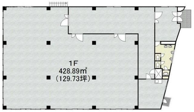 第1野萩ビル1F 間取り図