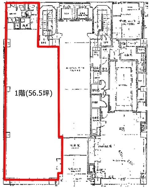 ヒルコート東新宿ビル1F 間取り図