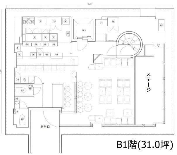 第一東英ビルB1F 間取り図