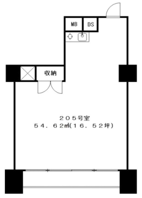 パルムハウス初台205 間取り図