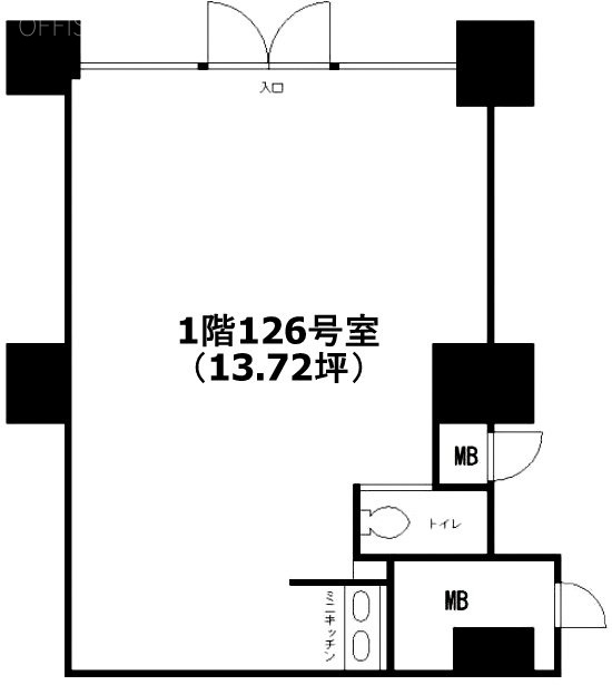 ツインタワーすみとし住吉館126 間取り図