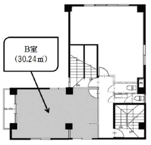 西新宿NTビルB 間取り図