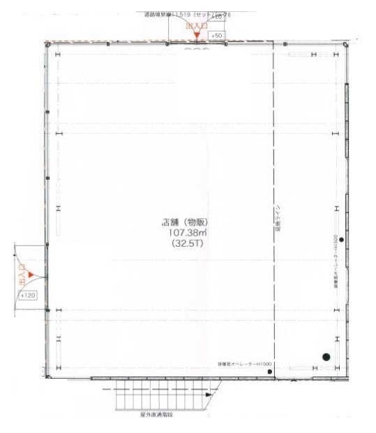 表参道391ビル1F 間取り図