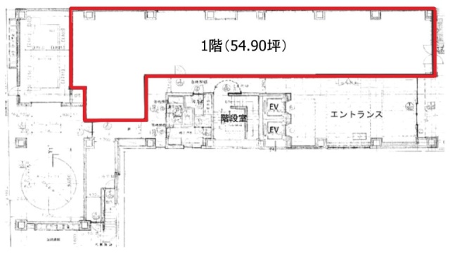 HF日本橋大伝馬町ビル1F 間取り図