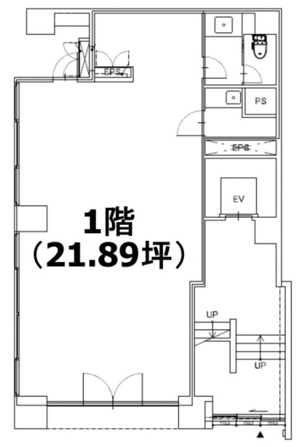 日本橋兜町ファースト1F 間取り図