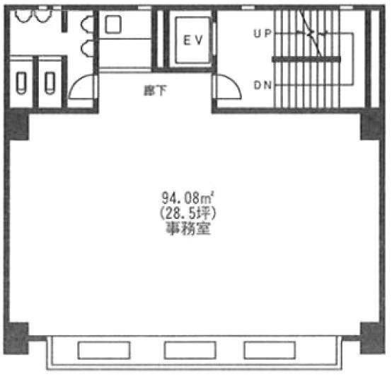 第1吉本ビル3F 間取り図