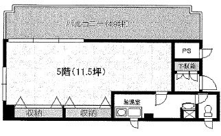 グランジュール赤坂5F 間取り図