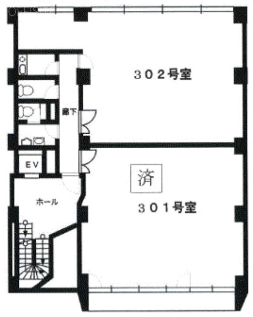 シーバード五反田ビル302 間取り図