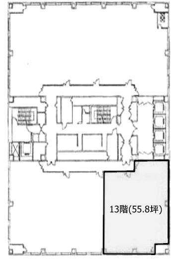 三共横浜ビル13F 間取り図