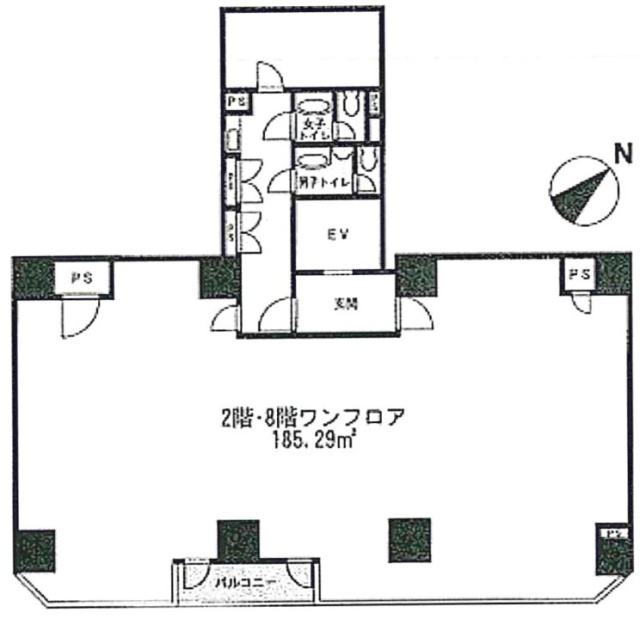 日神ビル関内2F 間取り図